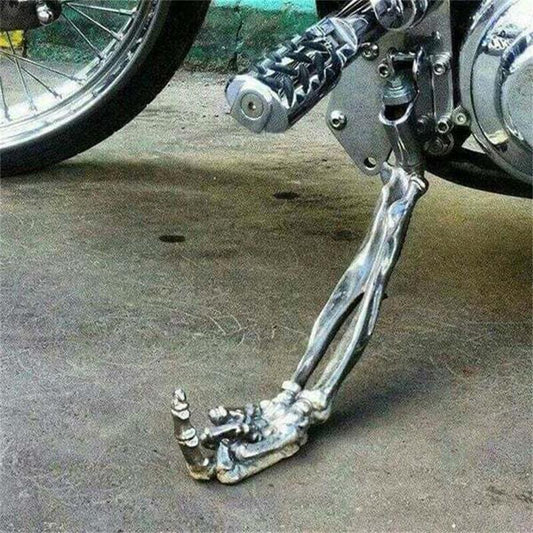 🔥Last day promotion🔥Skeleton Paw With Middle Finger Motorcycle Kickstands