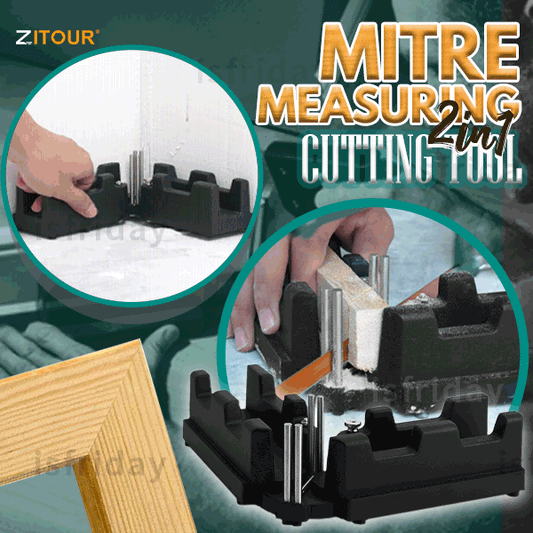 🔥2023 New Year Hot Sale 50% off🔥Zitour® 2-in-1 Mitre Measuring Cutting Tool