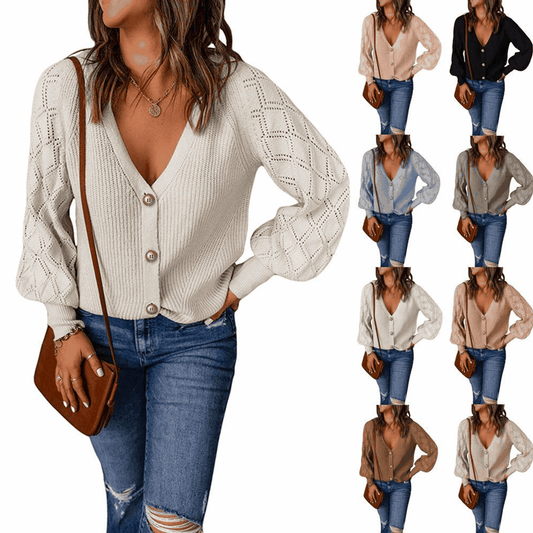 2023 Knitted Cardigan Loose Women's Sweater