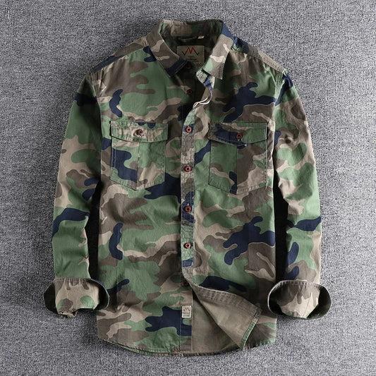 🔥Last Day Sale 49%🔥Men Camouflage Cargo Shirts(Buy 2 free shipping)