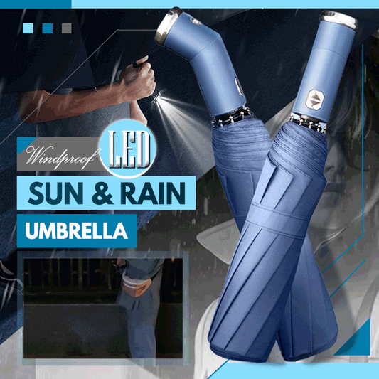 🔥Buy 2 free shipping🔥Windproof LED Sun & Rain Umbrella