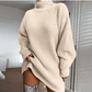 🔥Christmas Promotion🔥Women's Turtleneck Chunky Long Sleeve Loose Sweater Dress