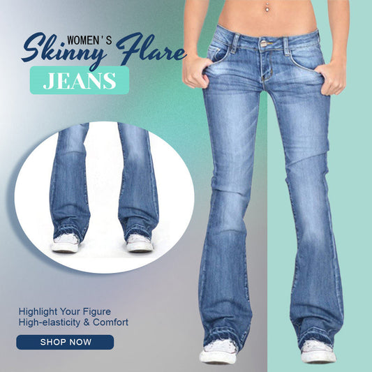 Women's Skinny Flare Jeans