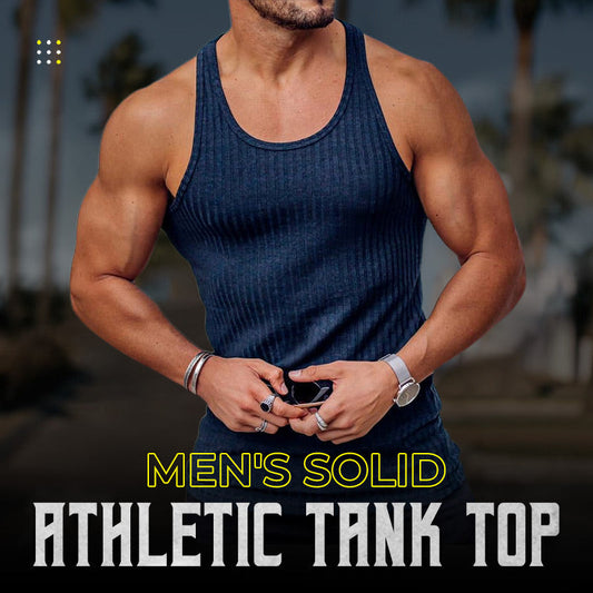 🔥2023 New Year Hot Sale 50% off🔥Men's Solid Athletic Tank Top