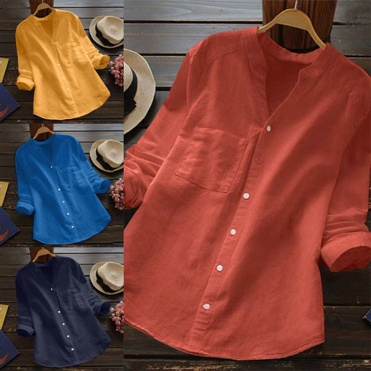 Last Day Sale 49%🔥Japanese Style Handmade Linen Cotton Casual Loose Shirt( Buy 2 Free Shipping)