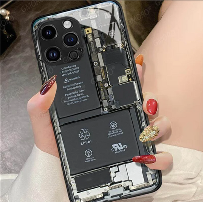 📱2023 Circuit Board Glass Phone Case